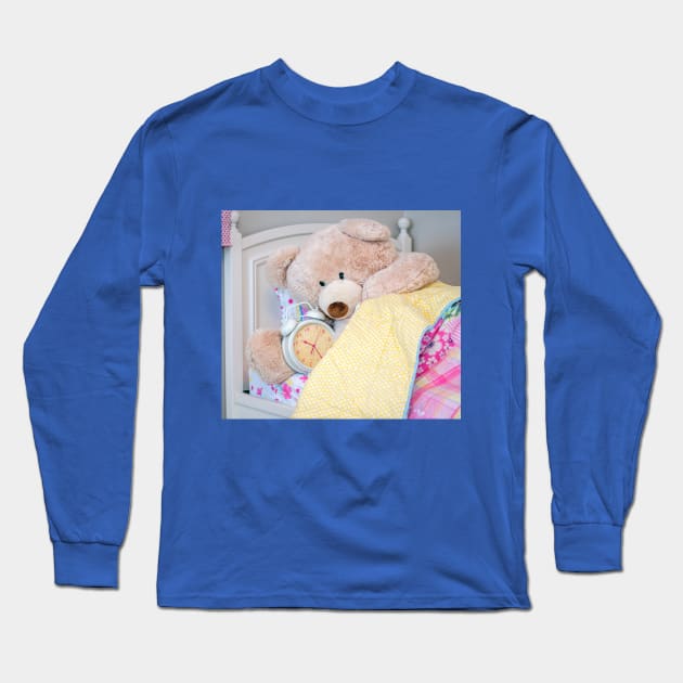 Teddy bear wake up Long Sleeve T-Shirt by iyd39